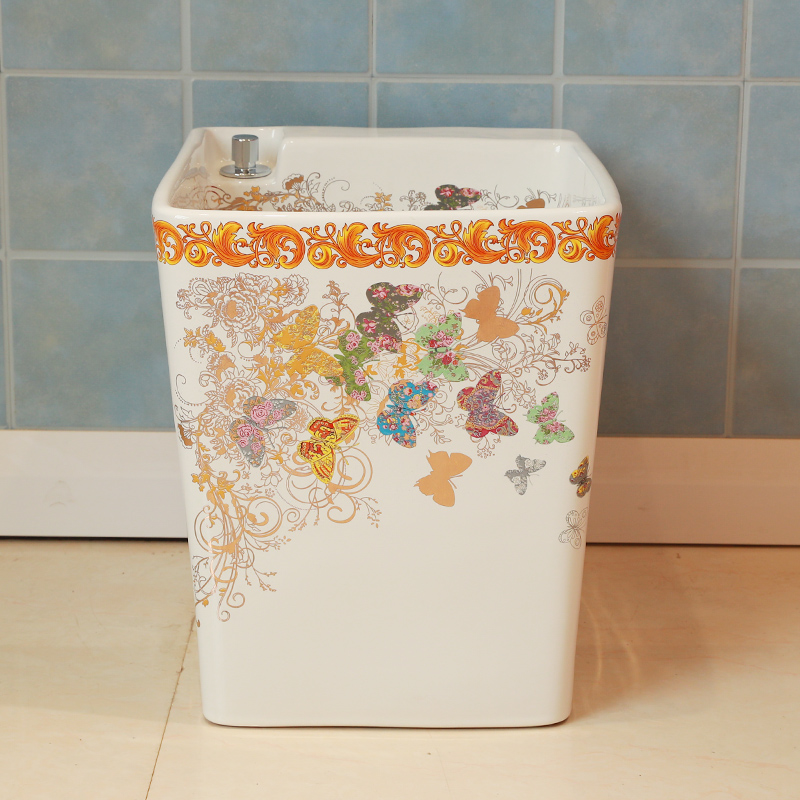 M letters birds mop pool mop pool large balcony mop pool ceramic mop mop pool water drainage trough pool