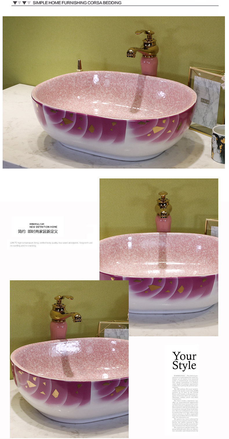 Square lavabo toilet stage basin sinks ceramic art basin round basin that wash a face with the pool that wash a face basin