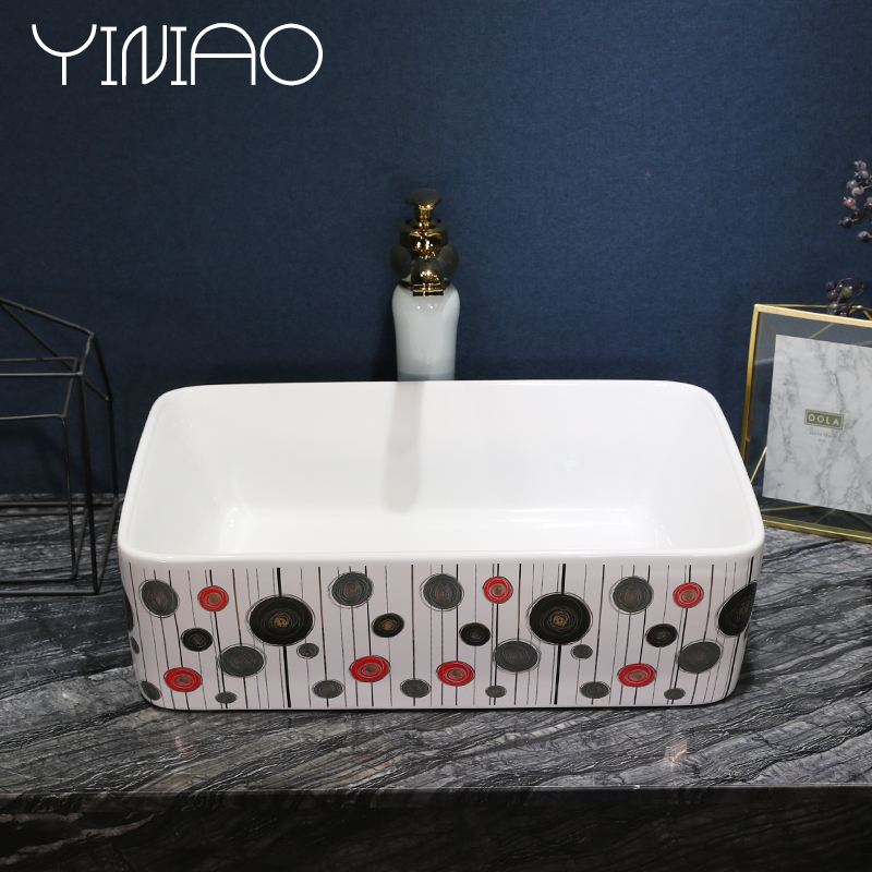 Simple fashion modern aesthetics of jingdezhen ceramic round art basin toilet lavatory basin sink