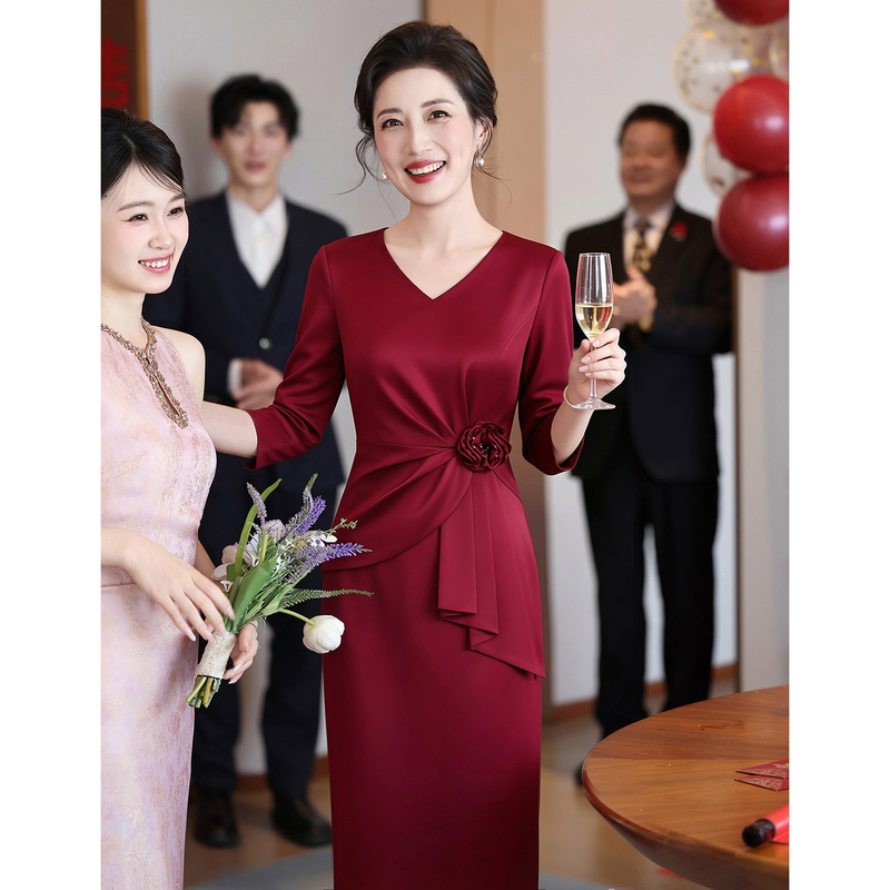 2026 October Young Mother-In-Law High-End Wedding Banquet Attire, High-End Engagement National Day Wedding Mother's Dress 2026 October Young Mother-In-Law High-End Wedding Banquet Attire, High-End Engagement National Day Wedding Mother's Dress