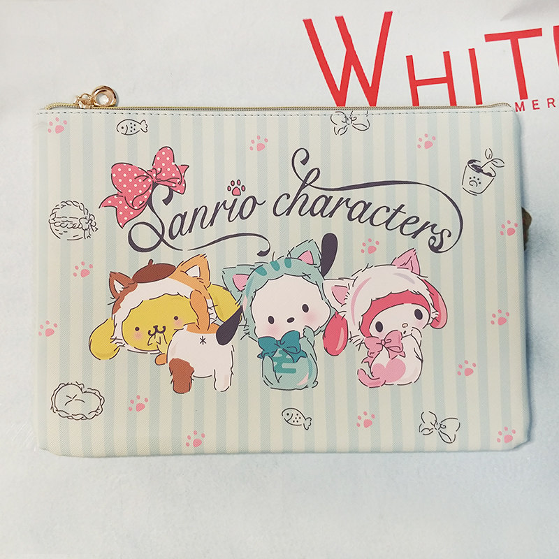 (A4 File bag) New A4 Changing Beauty Lotte PC Budding Dogs Cashier Bags PU