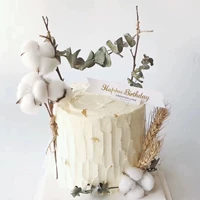 Bông thông nón bánh trang trí trang trí mạng lưới Bắc Âu ins đơn giản gió tinh khiết tự nhiên khô hoa tráng miệng mặc quần áo - Trang trí nội thất phòng khách nhà cấp 4