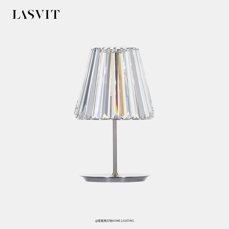 Italian Lasvit Glitters Designer Modern Living Room and Bedroom High-End Decorative Crystal Table Lamp
