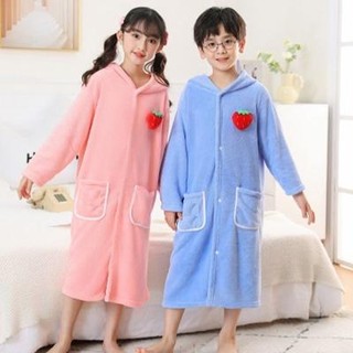 Children's long-sleeved bathrobe and bath towel 2025 new style women's winter
