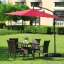 Bàn ghế gỗ nhựa trong nhà và ngoài trời di động gazebo bàn giải trí ngoài trời và bàn ghế năm mảnh đơn giản - Bàn ghế ngoài trời / sân bàn ghế sân thượng