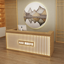 Cashier Retro simple small clothing store Bar health ear shop Beauty salon Company reception counter