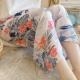 Đồ ngủ cotton lụa của phụ nữ mùa hè mỏng phần in hoạt hình Nhật Bản quần muỗi rayon cotton lụa có thể mặc quần vào mùa xuân và mùa thu - Quần tây