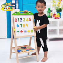  Dust-free drawing board blackboard Household childrens magnetic writing board baby adjustable stand type handwriting graffiti board