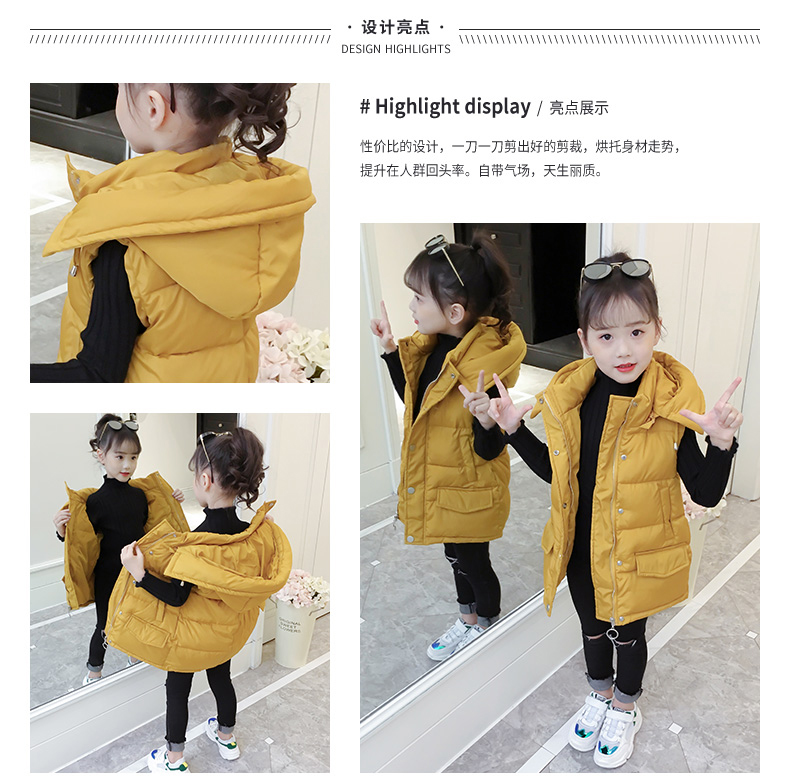 Cô gái mùa thu đông 2017 mới ấm dày dày trẻ em trẻ em cô gái trùm đầu áo khoác cotton dày áo len nam thu đông bé trai