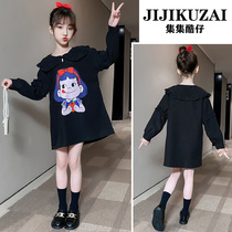 Girls sweaters spring Western style Childrens spring and autumn thin models Girls middle and large childrens 6 net red 7 tops 8 spring models 9 tide 10 years old
