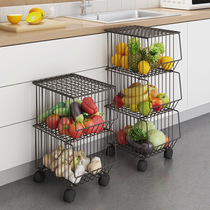 Boutique Kitchen Shelving vegetable fruit basket Debris Shelf Zero Easel Multi Functional Iron Art Collection