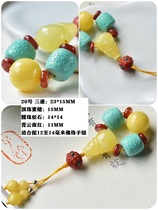 8 sets of beads star moon bodhi natural southern red beeswax Buddha head and waist turquoise Buddha head 10 diamond accessories three-way string