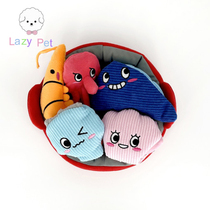 Lazy Pet Korean Pet Dog Clam Shell Octopus Shrimp Seafood Pot Hidden Food Toy Set