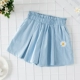 Quần short denim cô gái mùa hè mỏng phần 2020 phong cách phương tây mới của trẻ em mặc ngoài rộng rãi mặc tất cả phù hợp với xu hướng quần lớn trẻ em - Quần jean