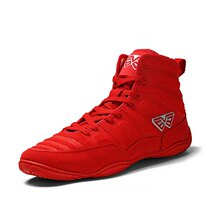 2021 new mens wrestling shoes black blue red gold ceremony wrestling shoes boxing fighting training boots 39 -- 46 yards