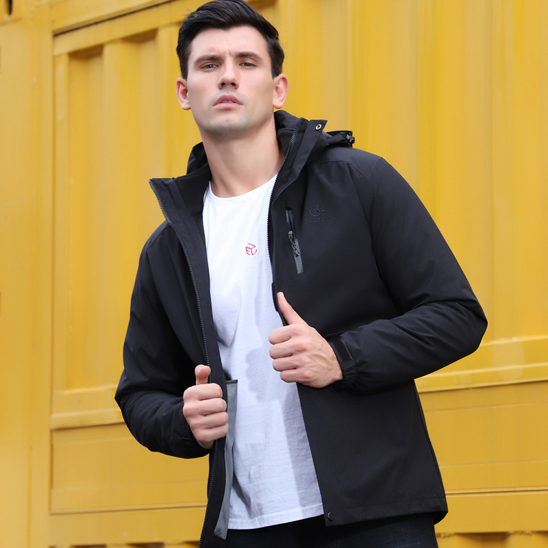 Tantuo Official Flagship Store Jacket Men's Windproof Waterproof Removable Three-in-One Mountaineering Suit Trendy Brand Women's Coat Winter