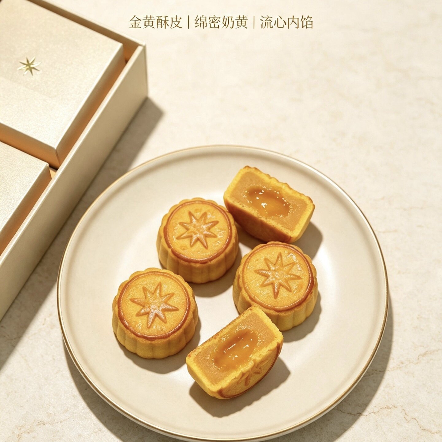 中秋月饼专门店的LOGO