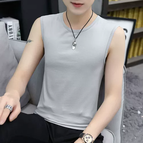 Летняя приятная телу майка, футболка без рукавов, цветной жилет