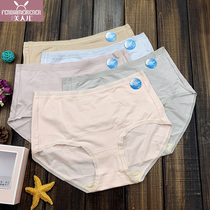 Powder Dai Mei Peoples Silk Whitening Pants 9169 Medium-high Waist Lady Triangle Elastic Net Face Antibacterial Breathable 5 Strips