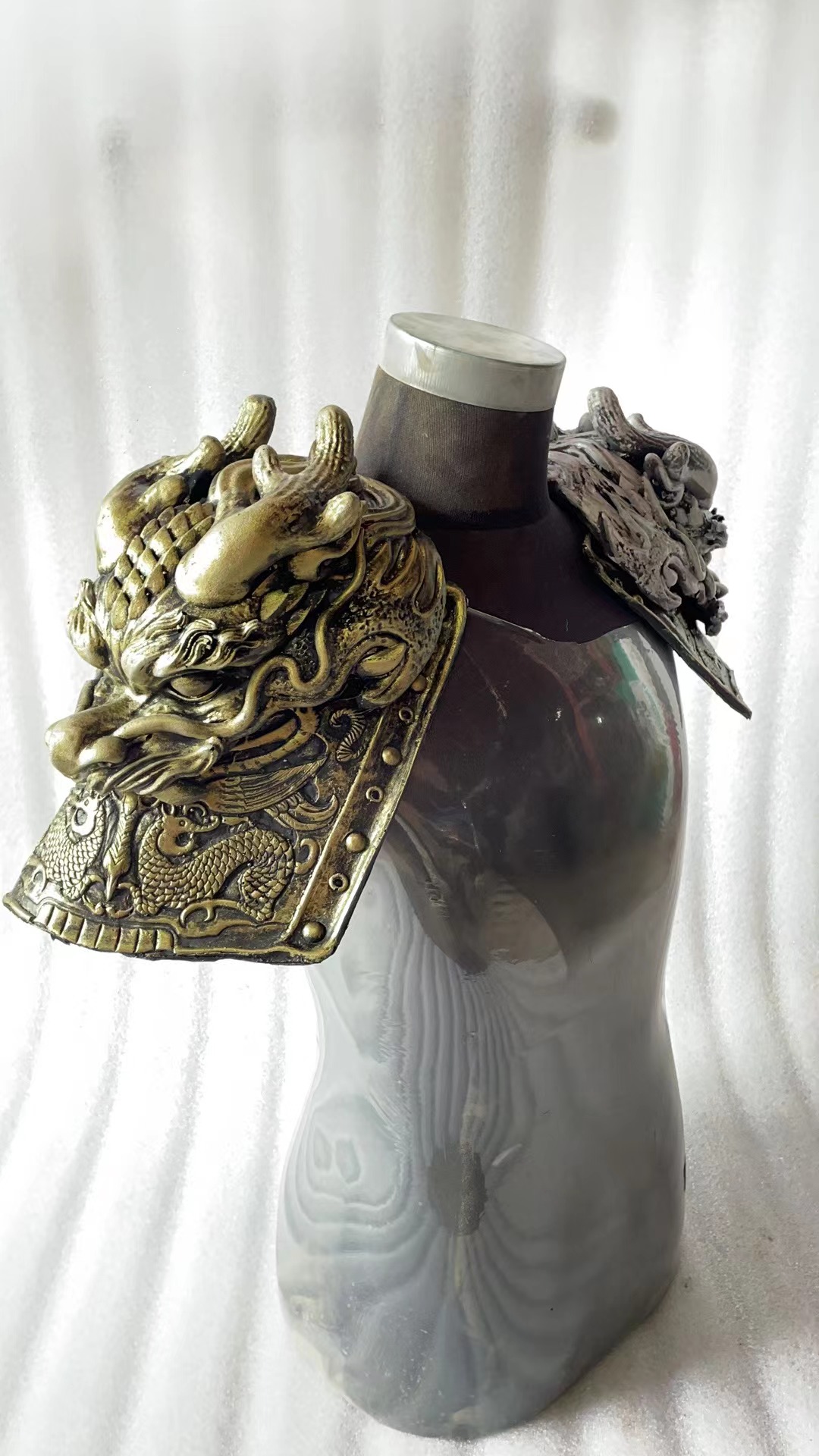 肩燕腹燕三燕獣大虎頭龍頭獅子頭カバー肩腰鎧鎧製作DIYアクセサリー