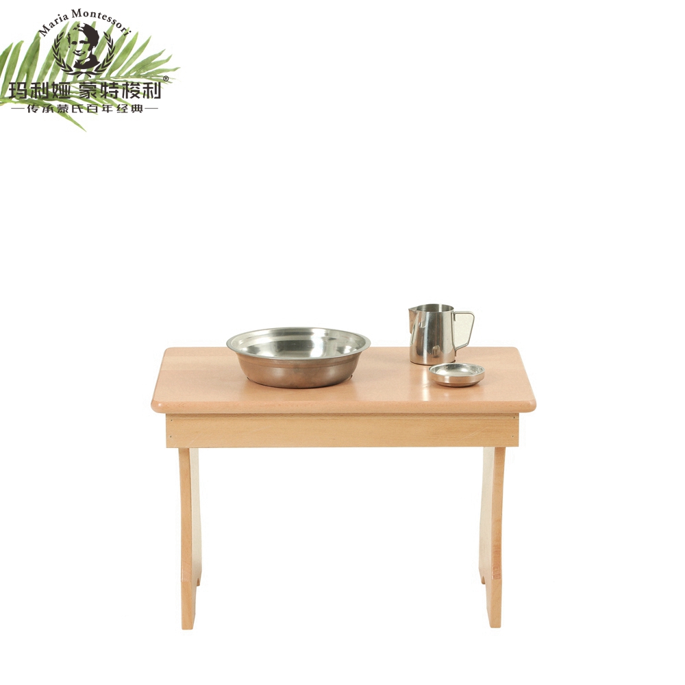Kindergarten Munshi Handwashing desk Daily life worktop solid wood Monte Montessori Children's furniture IC Environment