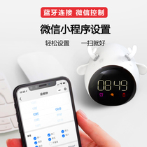 Vibration alarm clock for students and childrens bedside silent luminous smart cartoon clock super large volume charging electronic clock