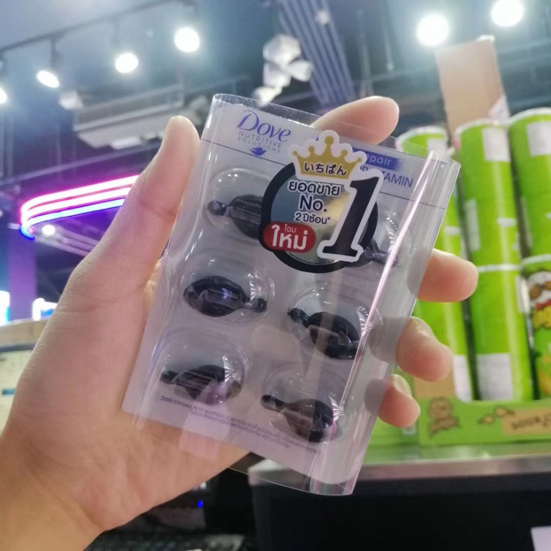 Direct mail Thailand DOVE Dove leave-in hair care essential oil hair smooth and frizz portable capsule