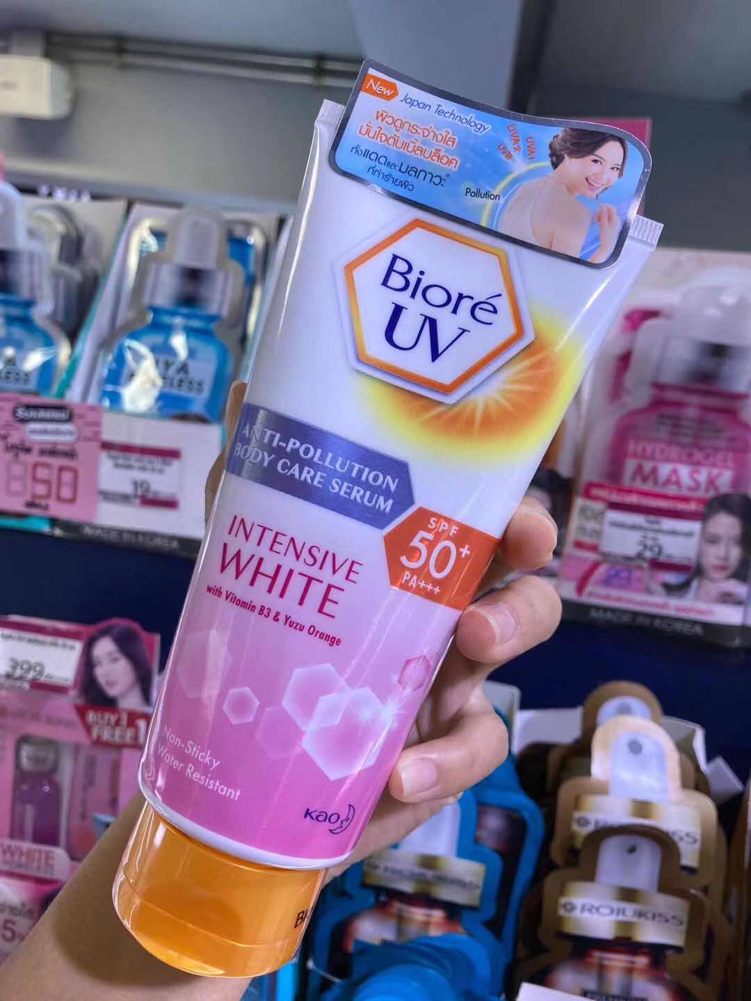 Thai spot Bio-soft sunscreen 150ml nourishing and refreshing students whitening large capacity full body SPF50