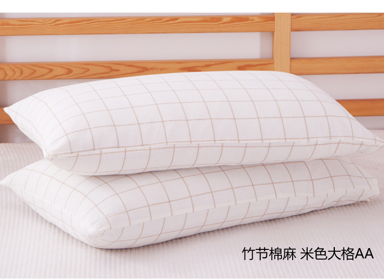 Vỏ gối bằng vải cotton và vải lanh đơn mảnh tùy chỉnh dài bằng vải cotton 48x74cm - Gối trường hợp gối cao su non cho người lớn