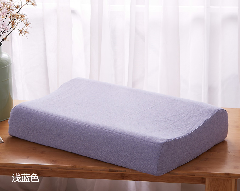 Cotton dày sợi nhuộm chải chải gối cao su Thái tùy chỉnh Vỏ gối bằng vải cao su 60x40 được sản xuất theo đơn đặt hàng gối nước