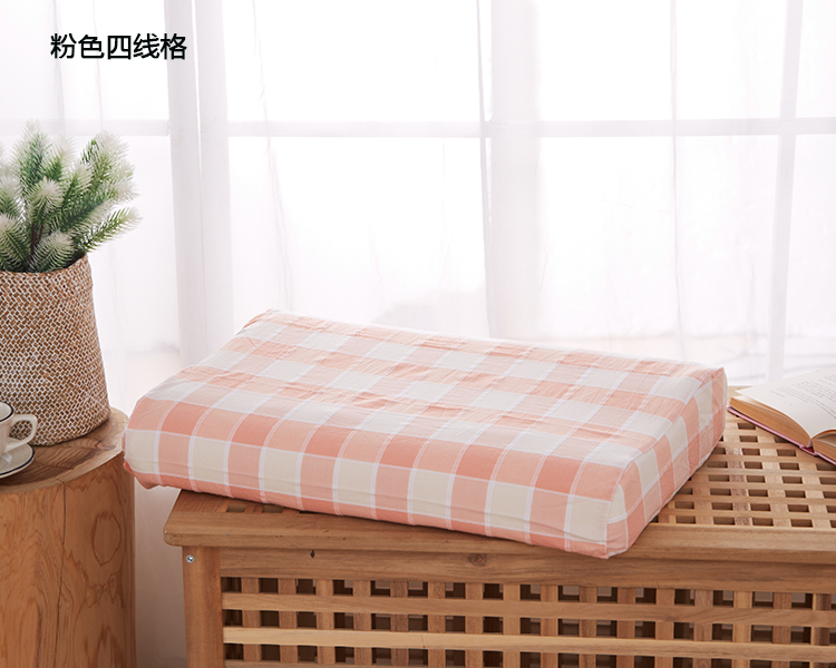 Mùa hè bông rửa bông Thái latex gối cotton 60x40 bộ nhớ pillowcase 50x30 pillowcase tùy chỉnh