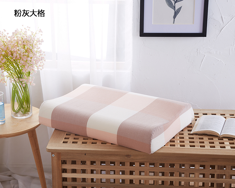 Mùa hè bông rửa bông Thái latex gối cotton 60x40 bộ nhớ pillowcase 50x30 pillowcase tùy chỉnh