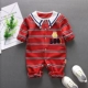 Cotton babyiesies Quần áo trẻ em Hàn Quốc romper sơ sinh retro màu mùa xuân và mùa thu sử dụng trang phục kép - Áo liền quần