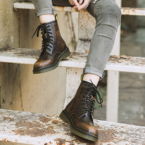 Martin boots womens autumn 2020 new all-match breathable British style boots with skirts motorcycle high-top boots