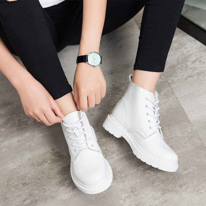 White Martin boots women's summer 2022 new British style ins tide cool street high boots spring and autumn single boots - Taobao