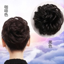 True hair wigs messy fake floral headdress fluffy natural wig headgear plate hair ball Bud fake hair ring