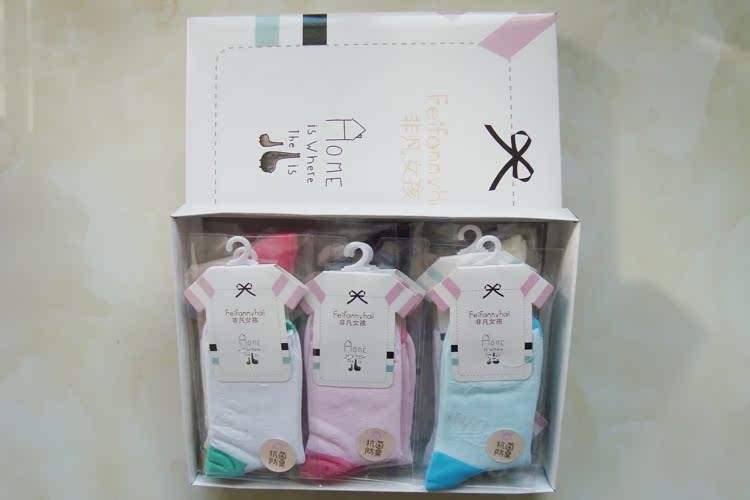 Vớ phụ nữ cô gái phi thường mùa xuân và mùa hè cotton mỏng của phụ nữ vớ trong ống vớ cotton cotton vớ của phụ nữ chải bông màu thủy triều - Bít tất nữ tất bàn nữ