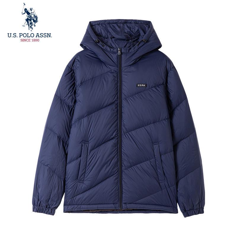 Uspoloassn American Polo Association Winter Men's Thickened Duck down Jacket Stand Collar Windproof down Coat
