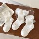 ເດັກຍິງ Socks Summer ບາງໆເດັກນ້ອຍ Lolita ເດັກຍິງ Lace Princess Bow ທໍ່ຕາຫນ່າງເດັກນ້ອຍ