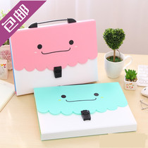 Organ Bag A4 Multilayer Folder Bill Clip Paper Clip Korea Creative Student Stationery Hand File Bag Bag