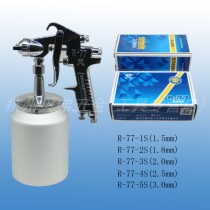 Rongpeng spray gun R77-S lower pot spray paint gun R-77-2S 3s 4S 5S large caliber spray primer high viscosity