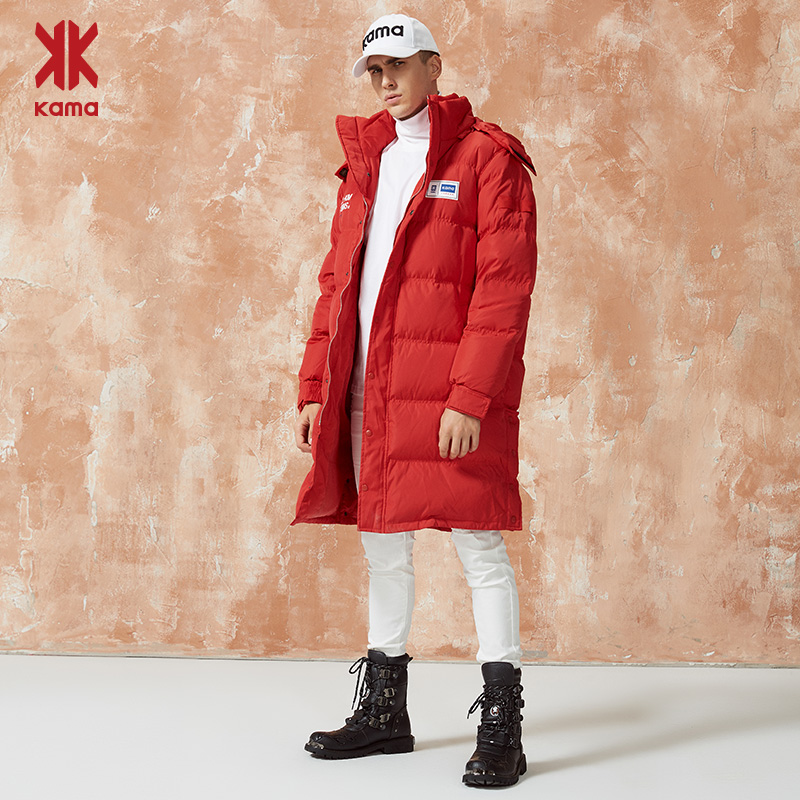 KAMA 卡玛 男式中长款羽绒服 2419724 天猫优惠券折后￥199包邮（￥599-400）