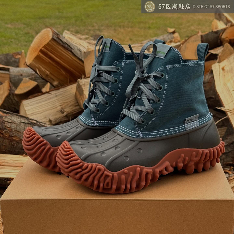 Salehe Bembury X Crocs the Cypresss Joint Fashion Versatile Canvas Casual Ankle Boots Salehe Bembury X Crocs the Cypresss Joint Fashion Versatile Canvas Casual Ankle Boots