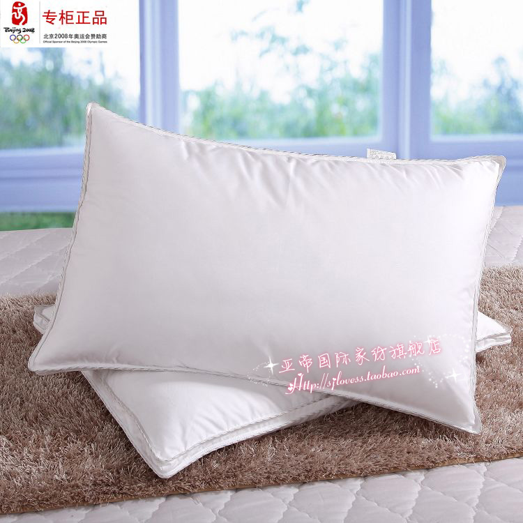 Shangri-La 5 star hotel special 95% white goose down pillow Dove suede solid down pillow pillow core