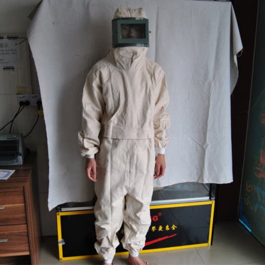 Even body sandblasting clothes Painted Sand Coat Spray Paint Canvas Dust Proof Protective Clothing Sandblasting Cap
