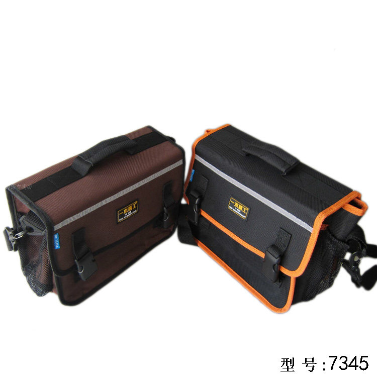 A Heavy Industry 7345 Thickened Hardware Electrician Home Appliances Kits Single Shoulder Oxford Cloth Tool Bag Kit