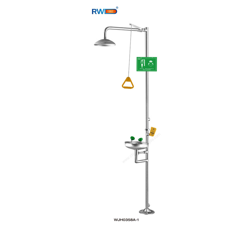 Runwonda WJH0358A-1 304 stainless steel composite type emergency flushing eye-testing factory 
