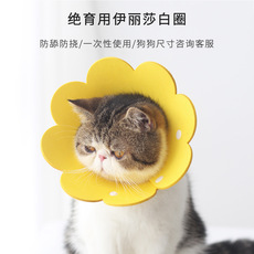 ПЭТ Элизабет 太阳花meoof伊丽莎白圈eva海绵轻薄头套猫咪脖圈防舔耻辱圈绝育用