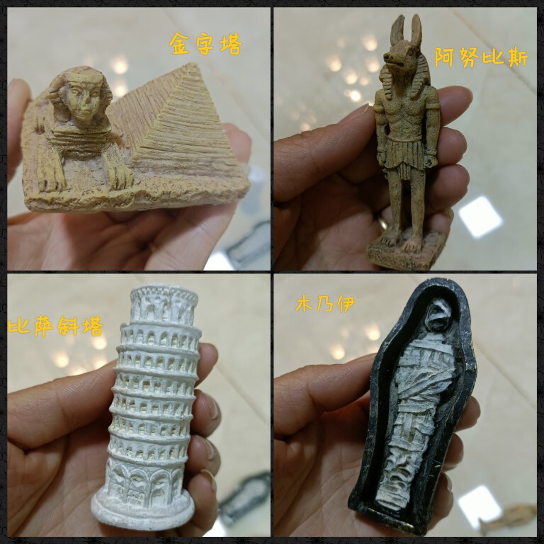 Pinocchio Archaeological Children's Excavation Toy Set, Simple Blind Box, Large World Site Colosseum Mummy Gold Letters