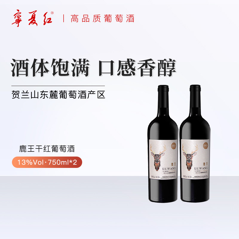 Ningxia Red Wine Cabernet Sauxi Wine Dry Red Wine 750ml*2